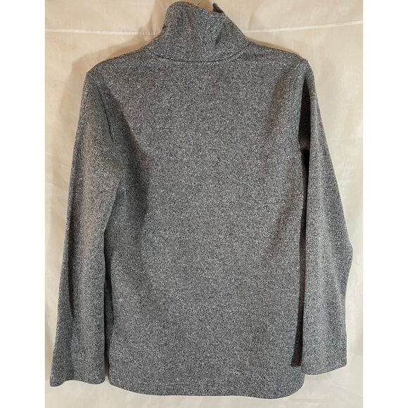 Old Navy Gray Fleece‎ Quarter-Zip Pullover Sweater Casual Warm Winter XL (14-16) - Picture 2 of 4